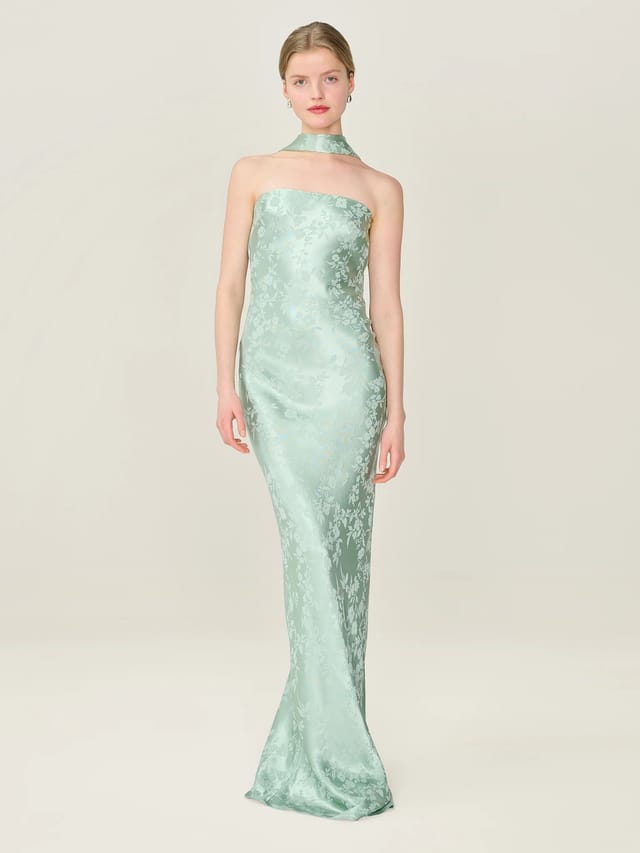 OMNES Scarlett Scarf in Sage - 2