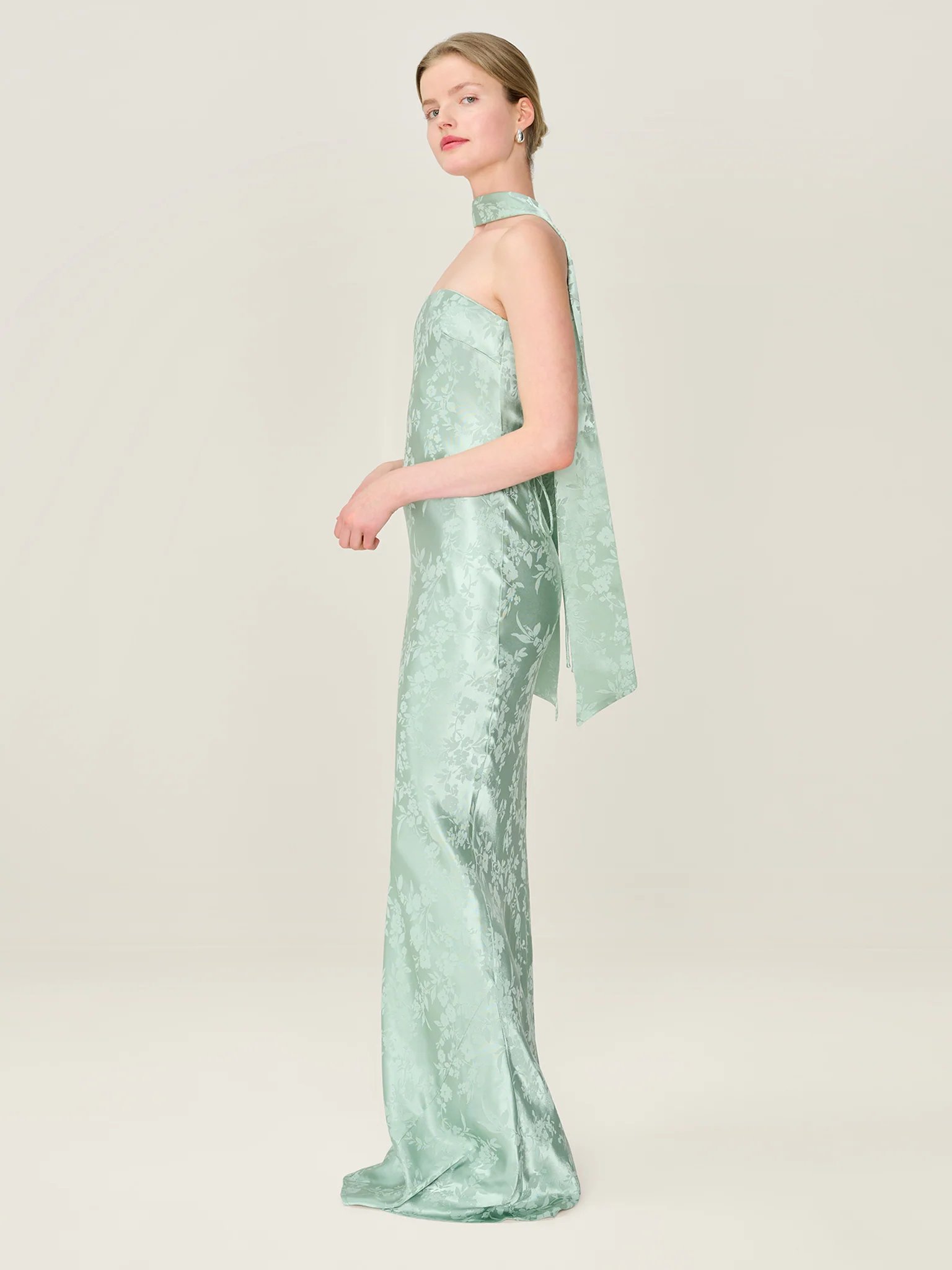 OMNES Scarlett Scarf in Sage - 3