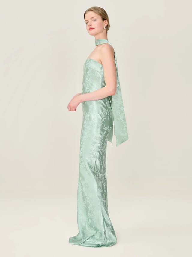 OMNES Scarlett Scarf in Sage - 3