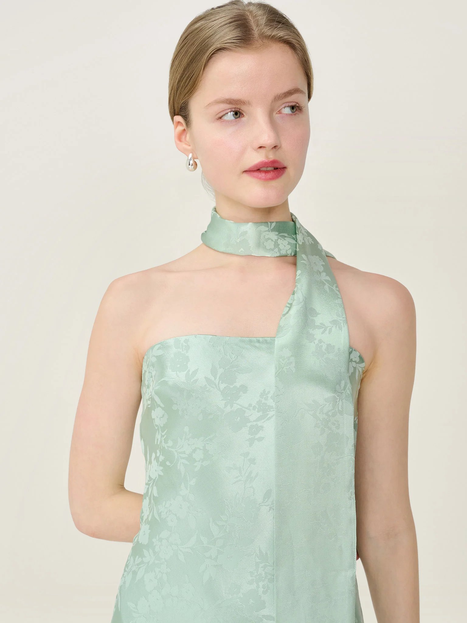 OMNES Scarlett Scarf in Sage - 4