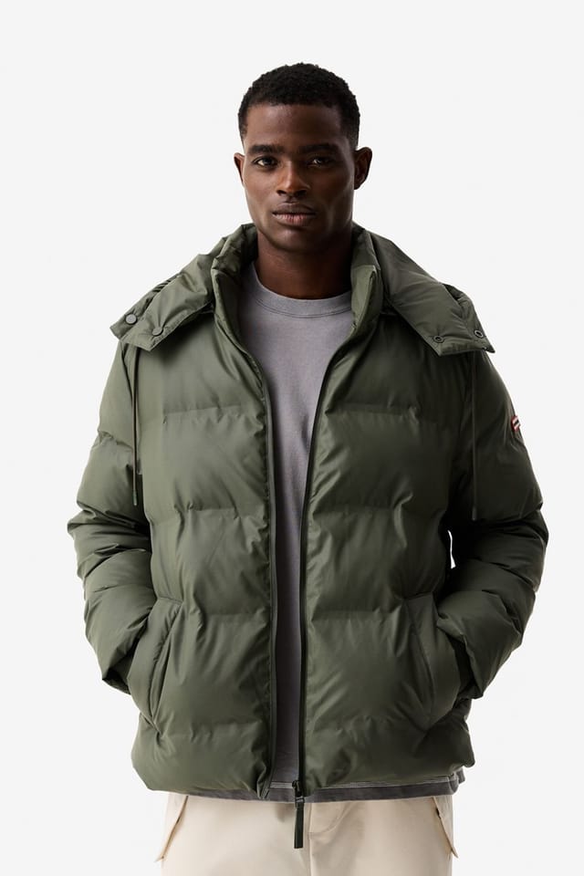 Hunter Hunter Men's Wiley Sonic Welded PU Puffer Jacket Kambaba in Green - 2