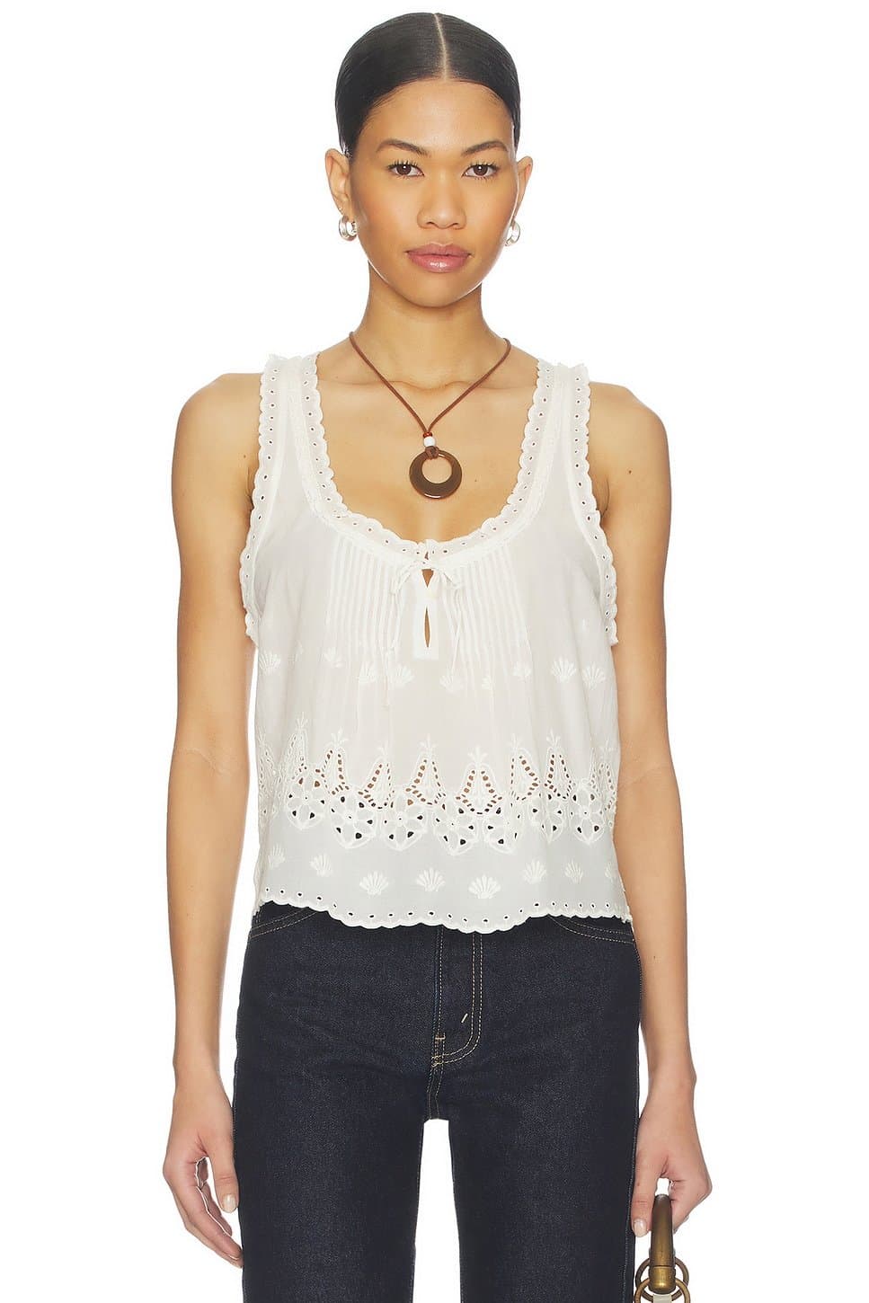 revolve Revolve Lace Cami in Antique White
