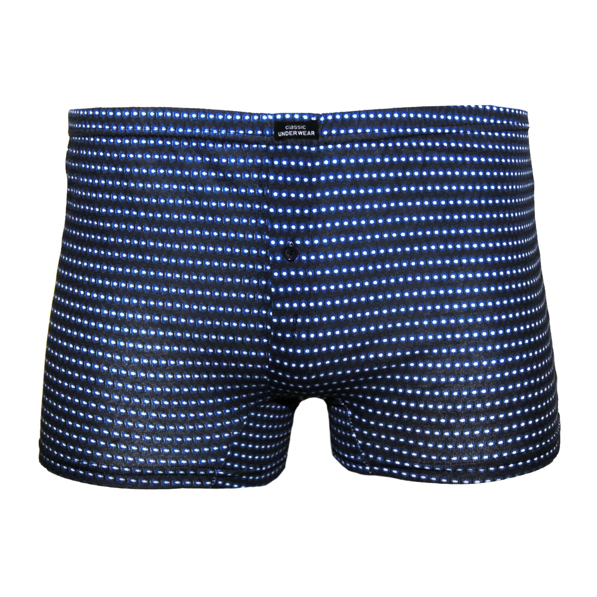 Tom Franks Tom Franks Men's Patterned Jersey Boxer Shorts (3 Pairs) in Blue - 2