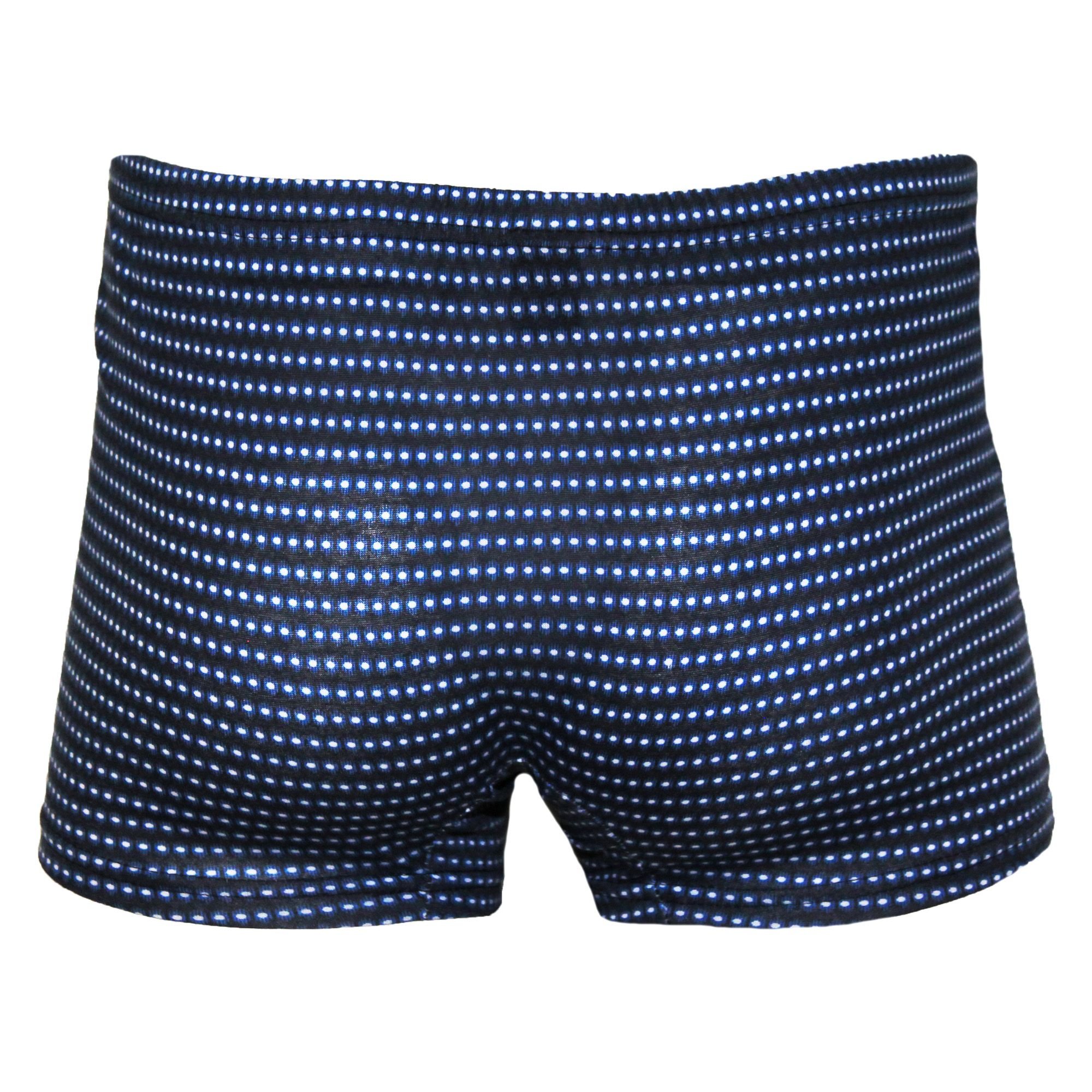 Tom Franks Tom Franks Men's Patterned Jersey Boxer Shorts (3 Pairs) in Blue - 4
