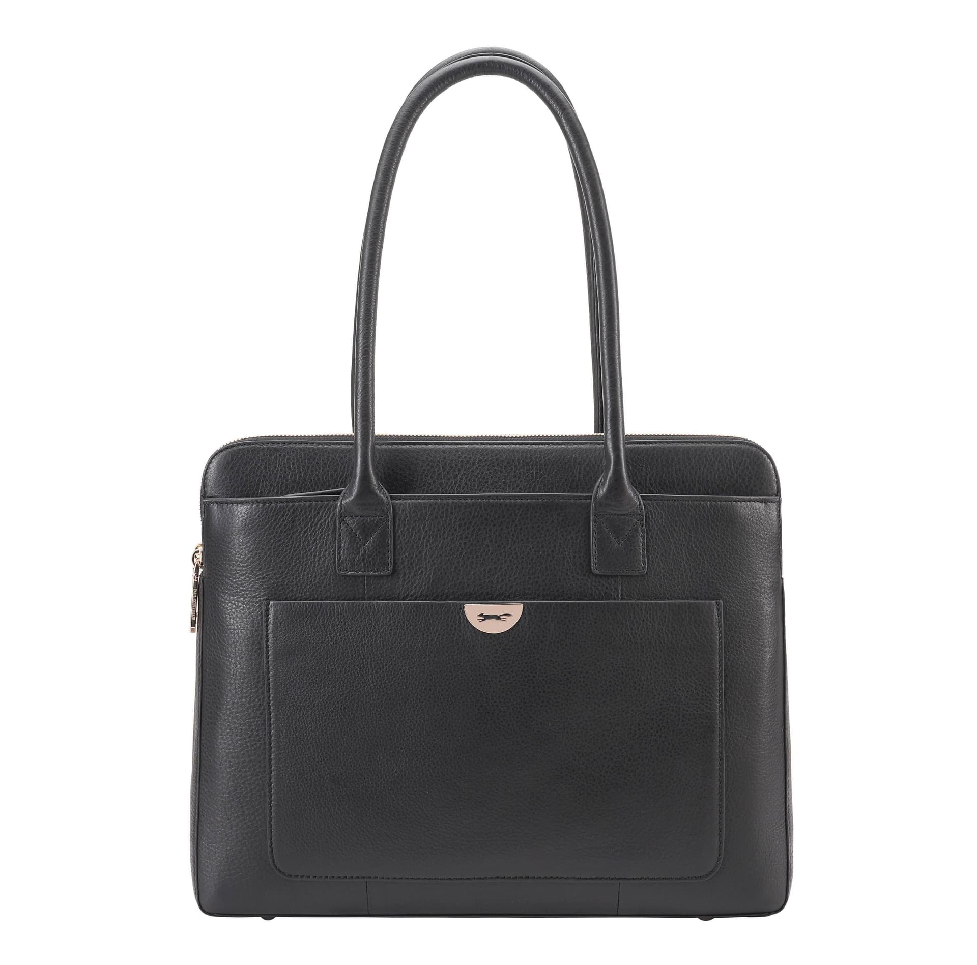 Paul Costelloe Paul Costelloe Women's Lorca Leather Shoulder Bag In Jet Black