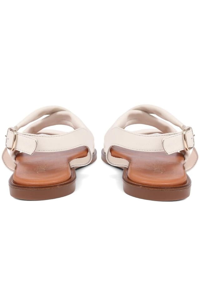 Jones Bootmaker Jones Bootmaker Women's Hali Leather Sandals in White - 3