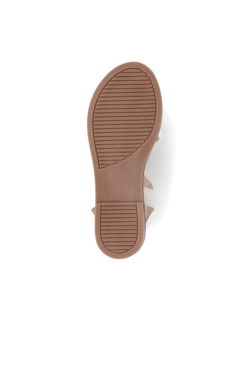 Jones Bootmaker Jones Bootmaker Women's Hali Leather Sandals in White - 4
