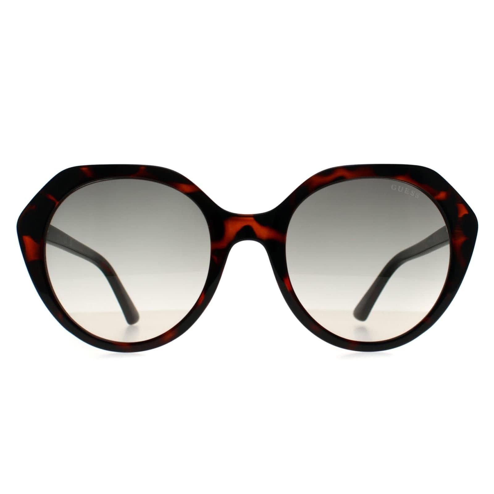 Guess Guess Women's Oval Dark Havana Grey Gradient GF6201 in Brown