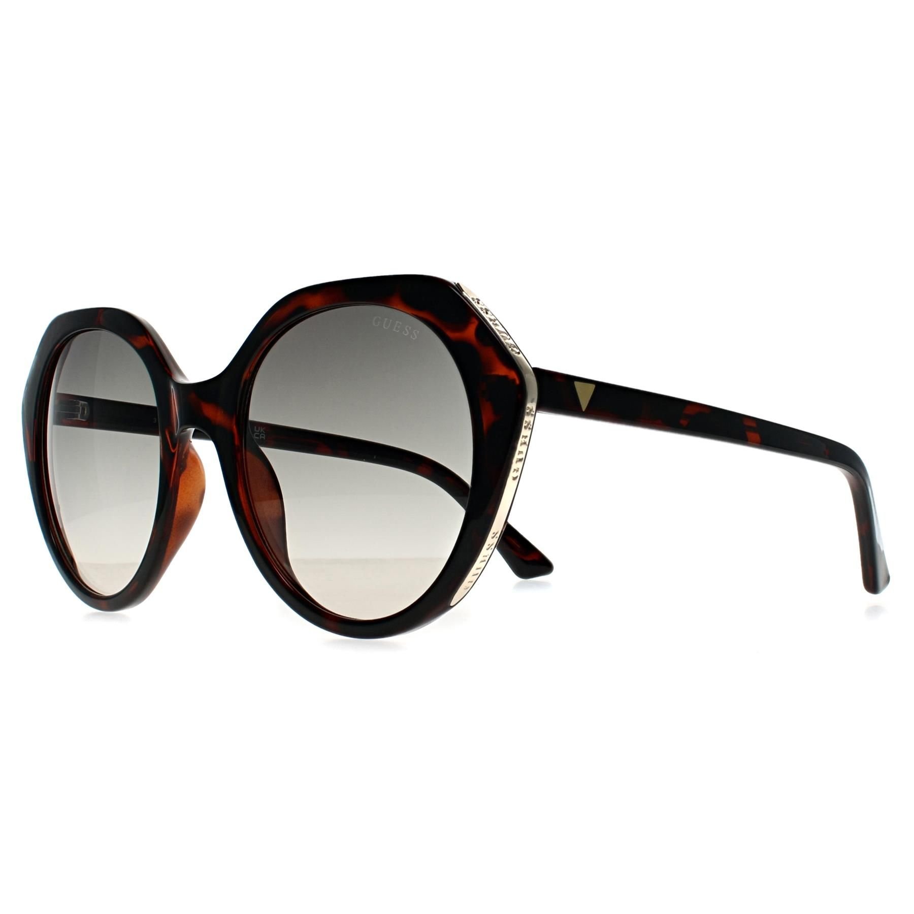 Guess Guess Women's Oval Dark Havana Grey Gradient GF6201 in Brown - 2