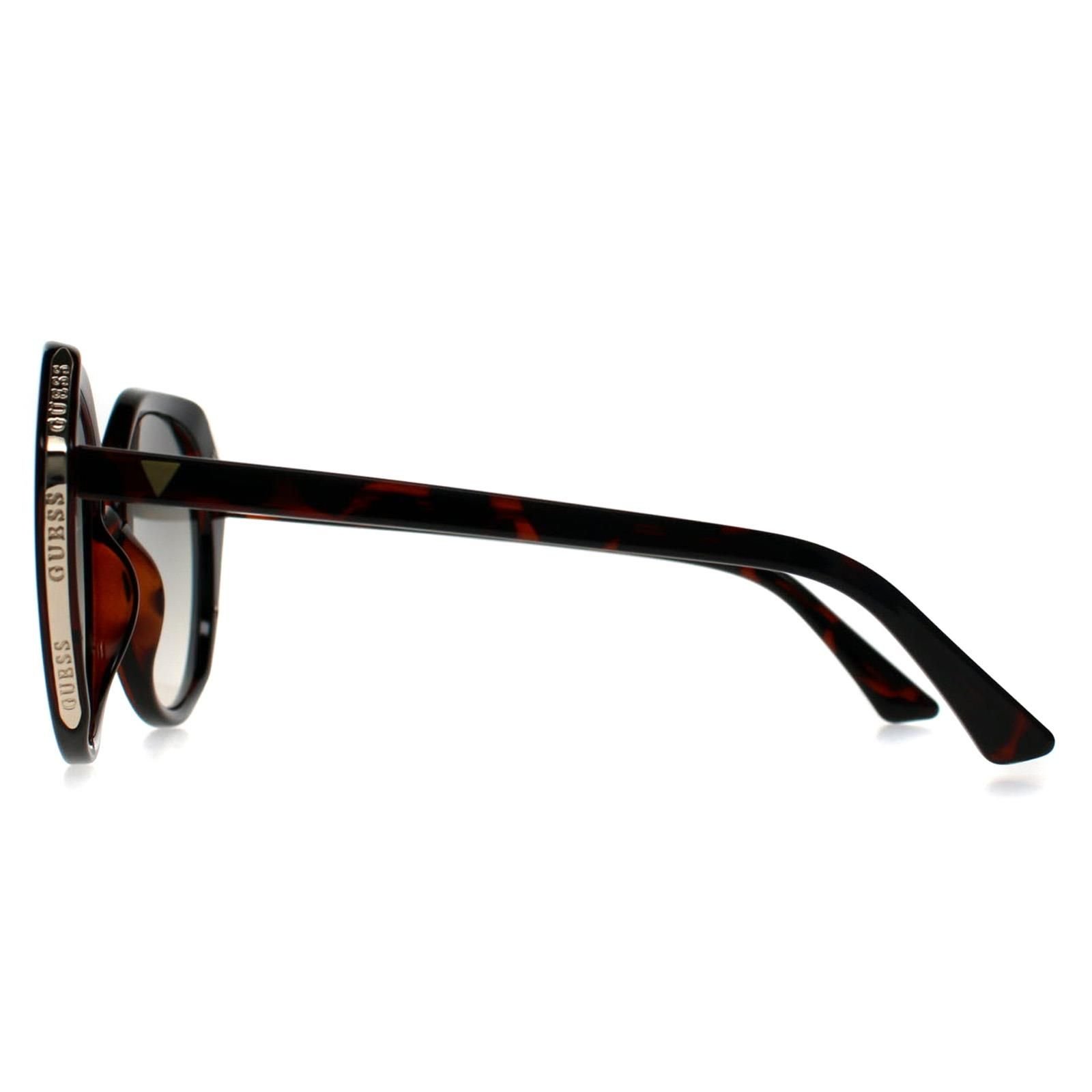 Guess Guess Women's Oval Dark Havana Grey Gradient GF6201 in Brown - 3