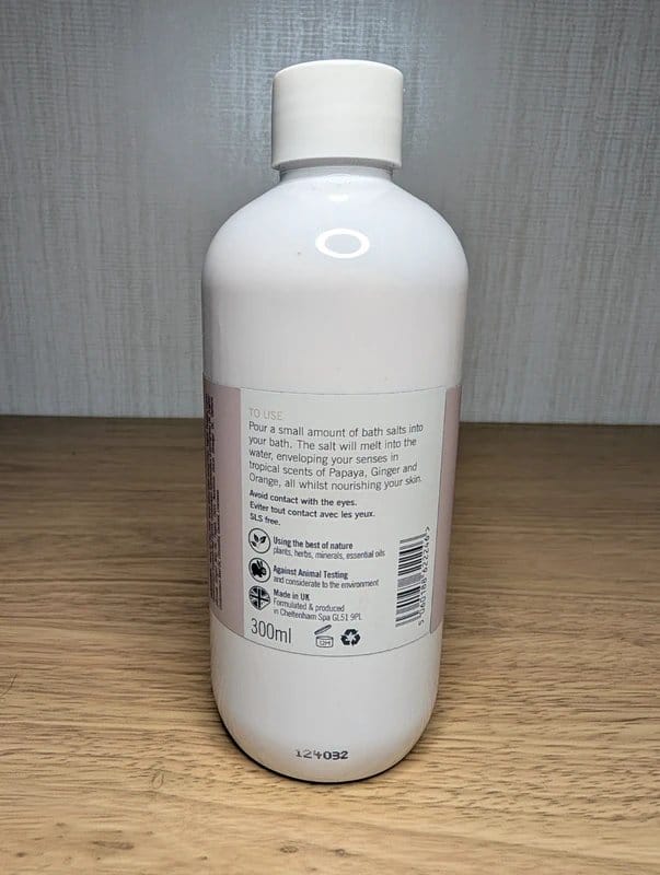 Monuspa Monuspa Papaya & Ginger Bath Salts 300ml - 1