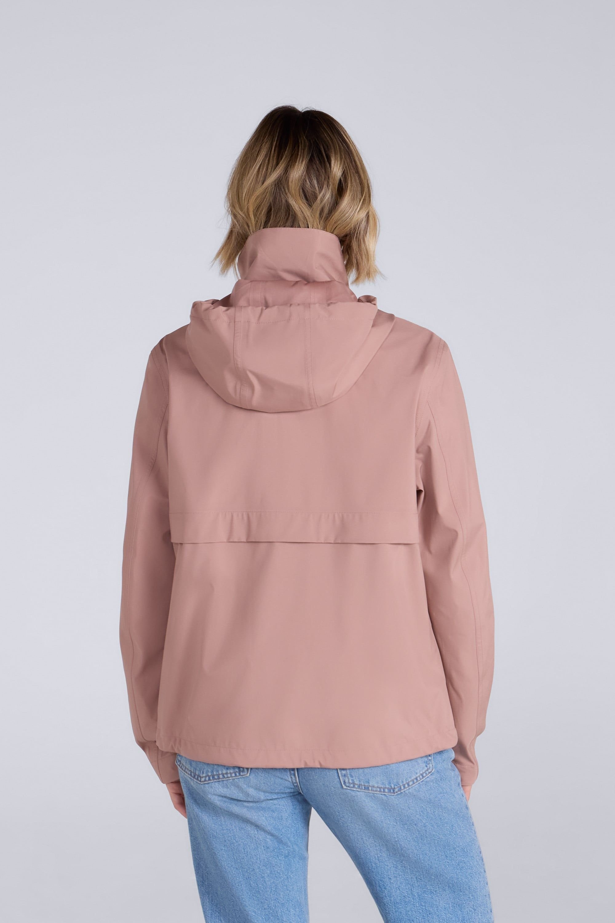 Animal Animal Women's 'Finn' Breathable Waterproof Hooded Jacket in Pink - 3
