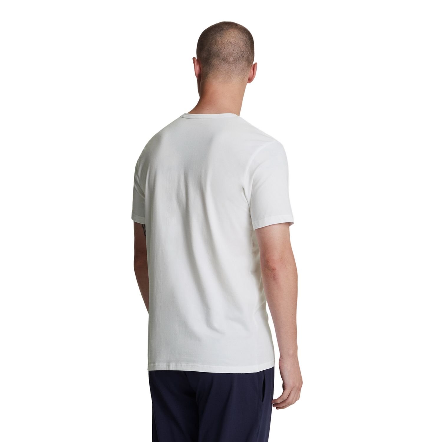 Lyle & Scott Lyle & Scott Men's Basic T-Shirt (Pack of 3) in White - 2