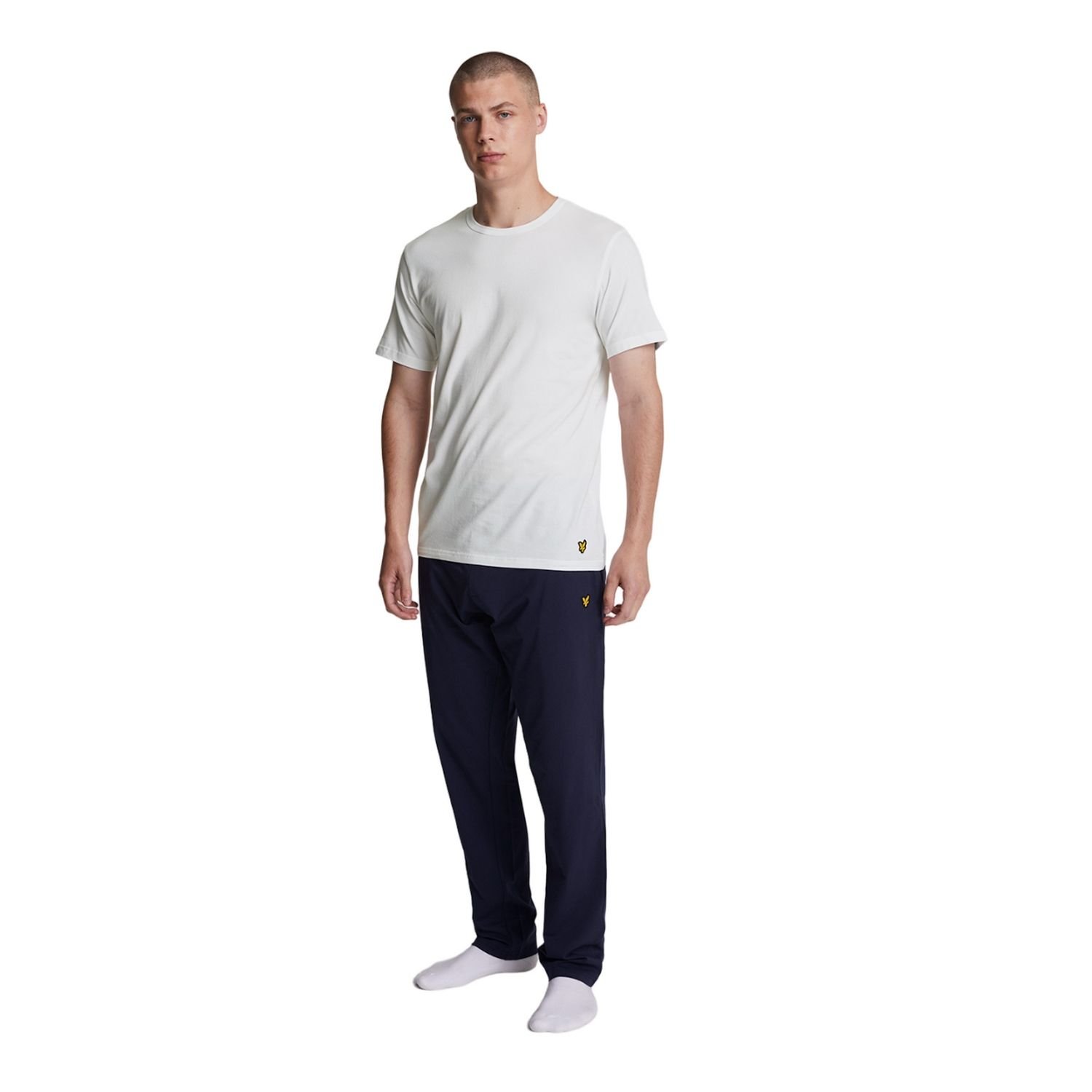 Lyle & Scott Lyle & Scott Men's Basic T-Shirt (Pack of 3) in White - 3