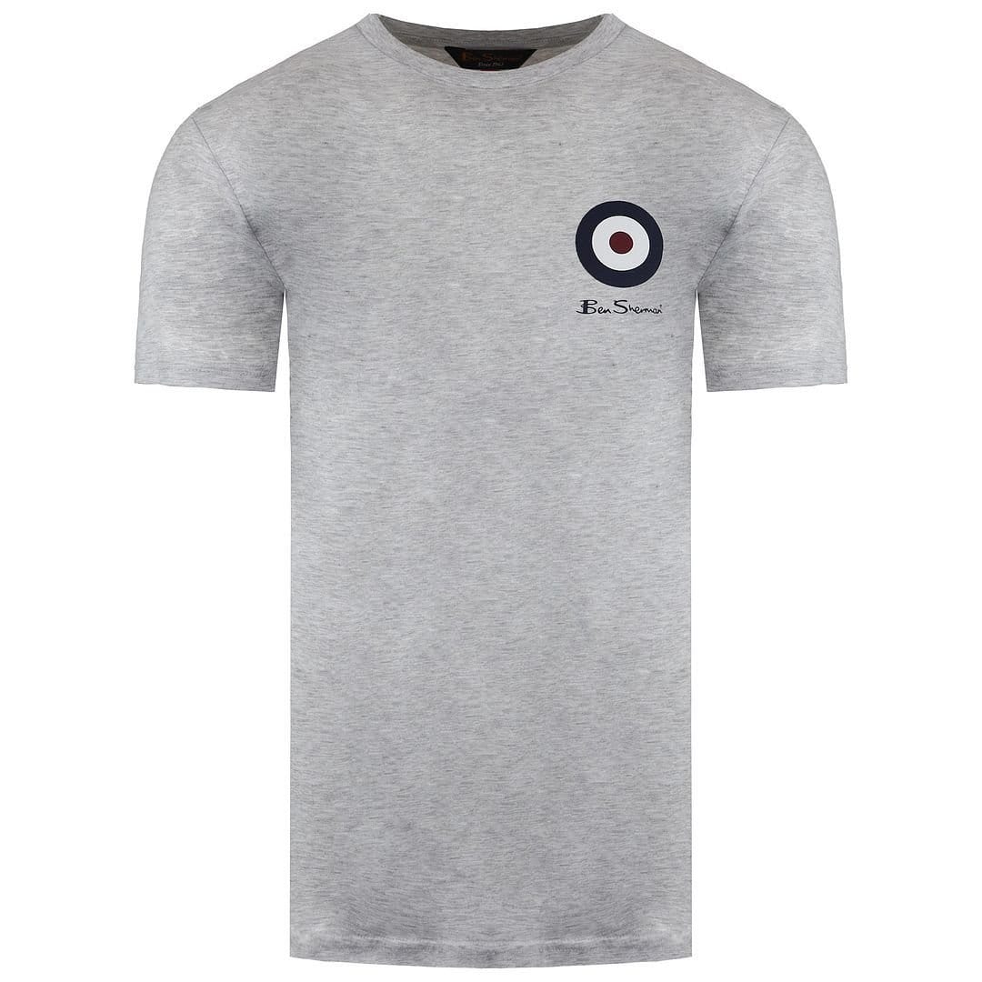 Ben Sherman Ben Sherman Men's Target Short Sleeve Crew Neck Light Grey T-Shirt - 1