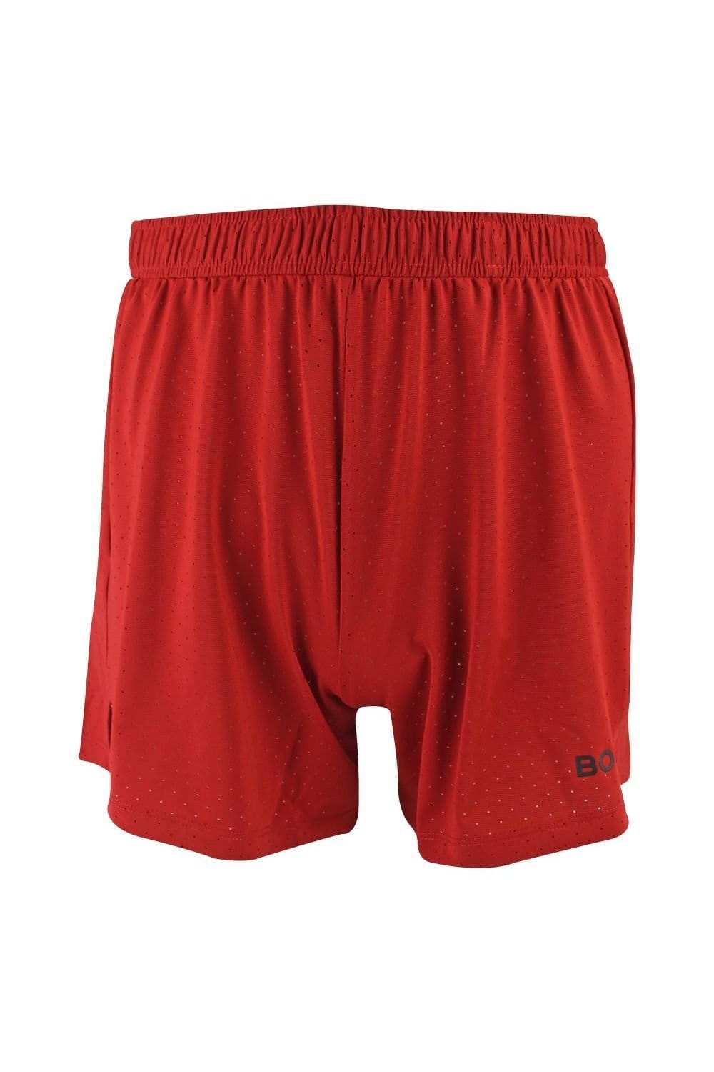 Bjorn Borg Bjorn Borg Men's Running Breathable & Lightweight Perforated Sport Shorts in Burgundy - 1