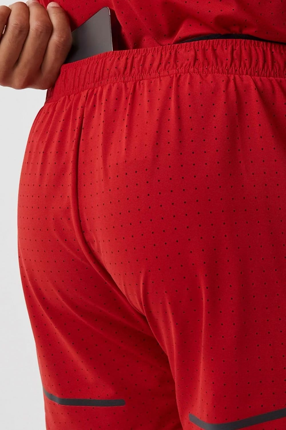 Bjorn Borg Bjorn Borg Men's Running Breathable & Lightweight Perforated Sport Shorts in Burgundy - 4