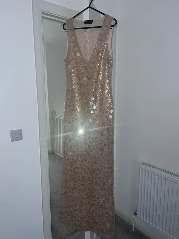 ASOS ASOS embellished textured maxi