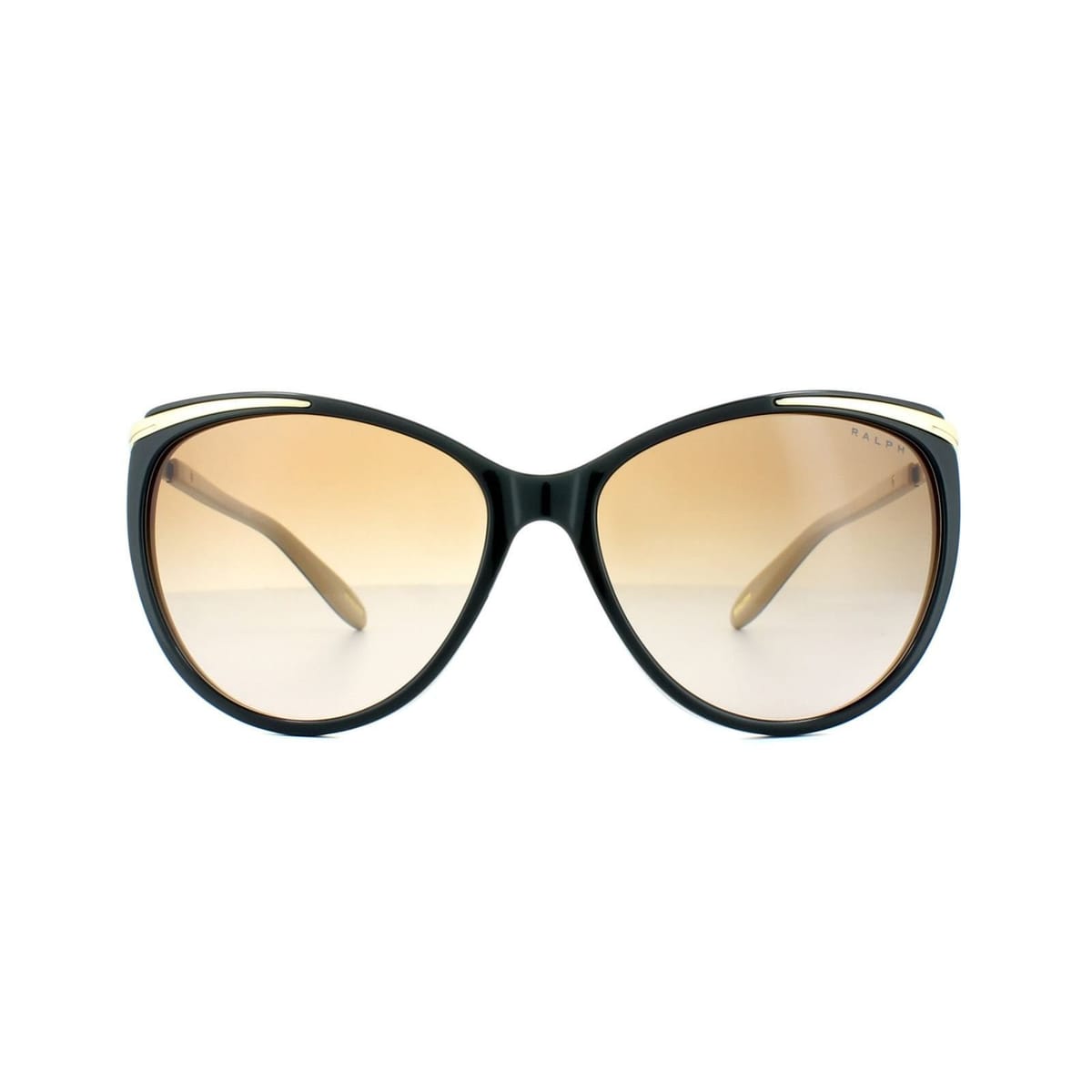 Ralph by Ralph Lauren Ralph by Ralph Lauren Women's Cat Eye Dark Brown Brown Orange Gradient 5150 Sunglasses - 1