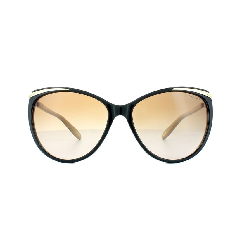 Ralph by Ralph Lauren Ralph by Ralph Lauren Women's Cat Eye Dark Brown Brown Orange Gradient 5150 Sunglasses - 1