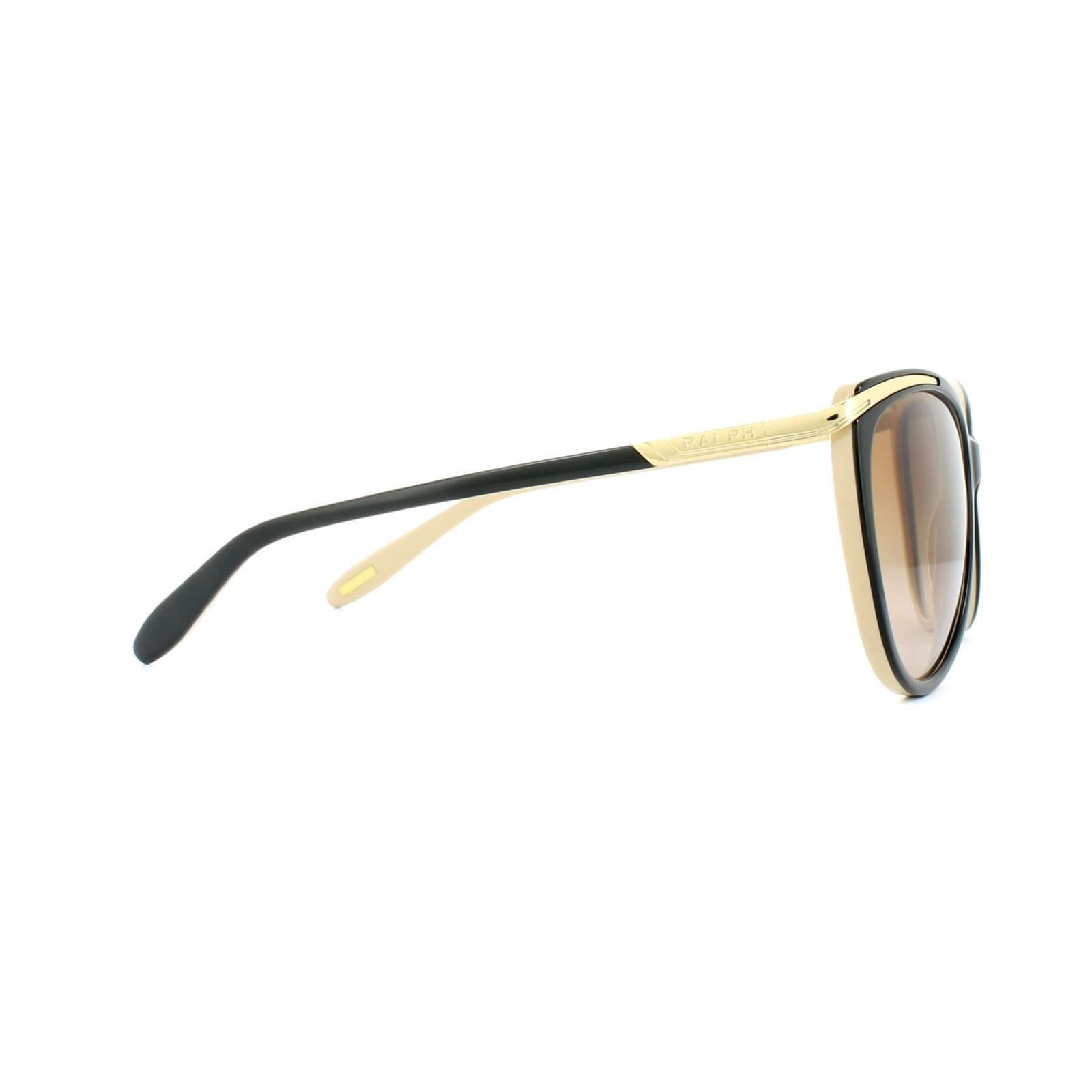 Ralph by Ralph Lauren Ralph by Ralph Lauren Women's Cat Eye Dark Brown Brown Orange Gradient 5150 Sunglasses - 4