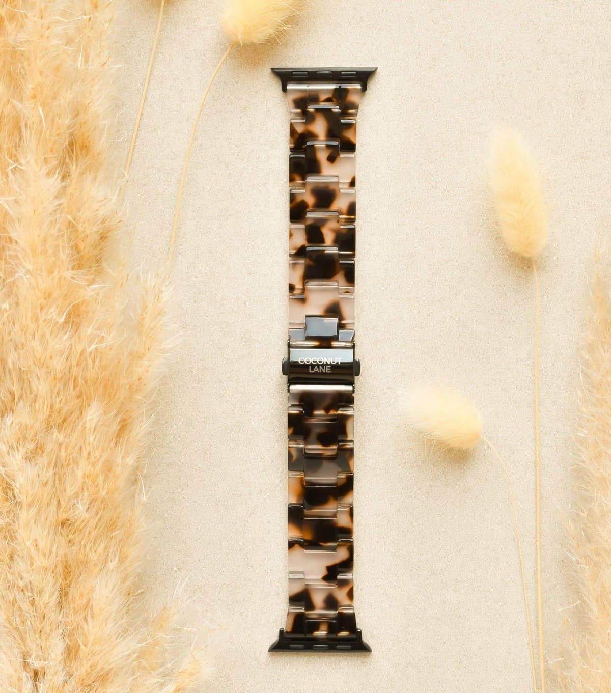 Coconut Lane Off White Tortoiseshell Effect Apple Watch Strap Coconut Lane New Look
