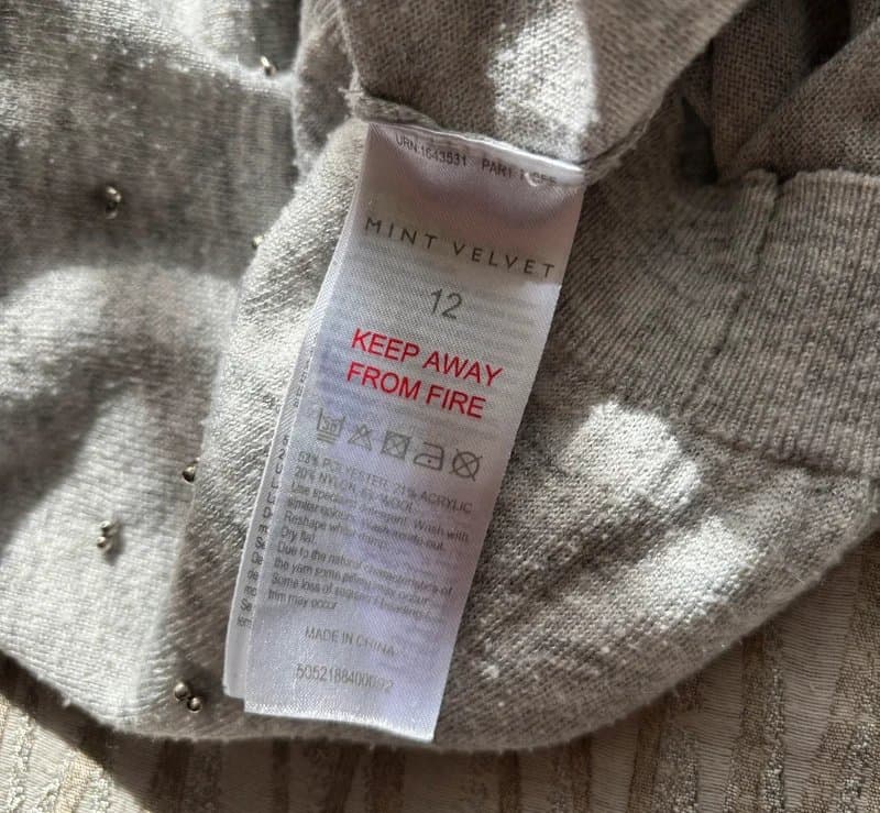 Mint Velvet Mint Velvet Beaded Embellished Jumper 5% Wool - 12