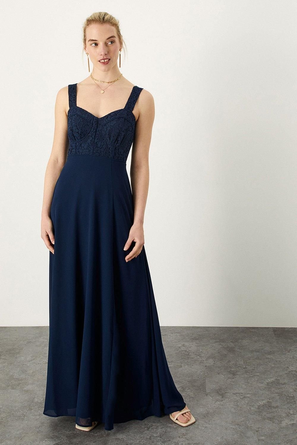 Monsoon Monsoon Women's 'Lori' Lace Maxi Dress in Blue - 2