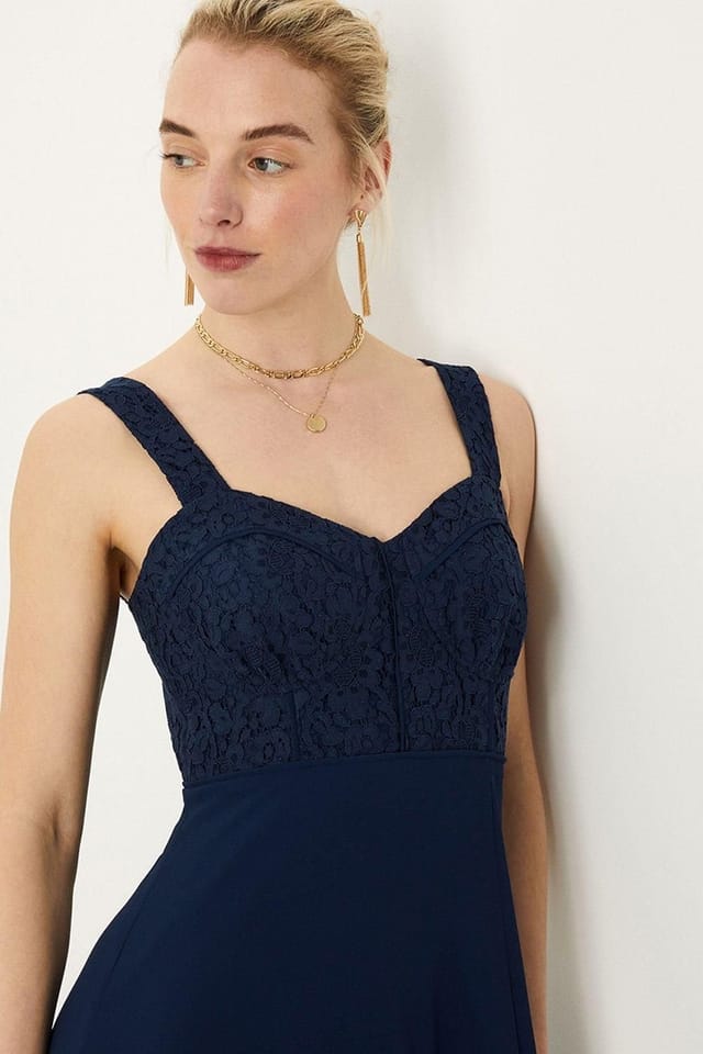 Monsoon Monsoon Women's 'Lori' Lace Maxi Dress in Blue - 2