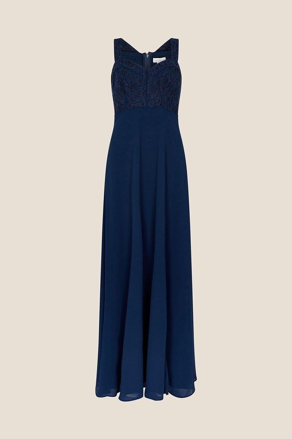 Monsoon Monsoon Women's 'Lori' Lace Maxi Dress in Blue - 4