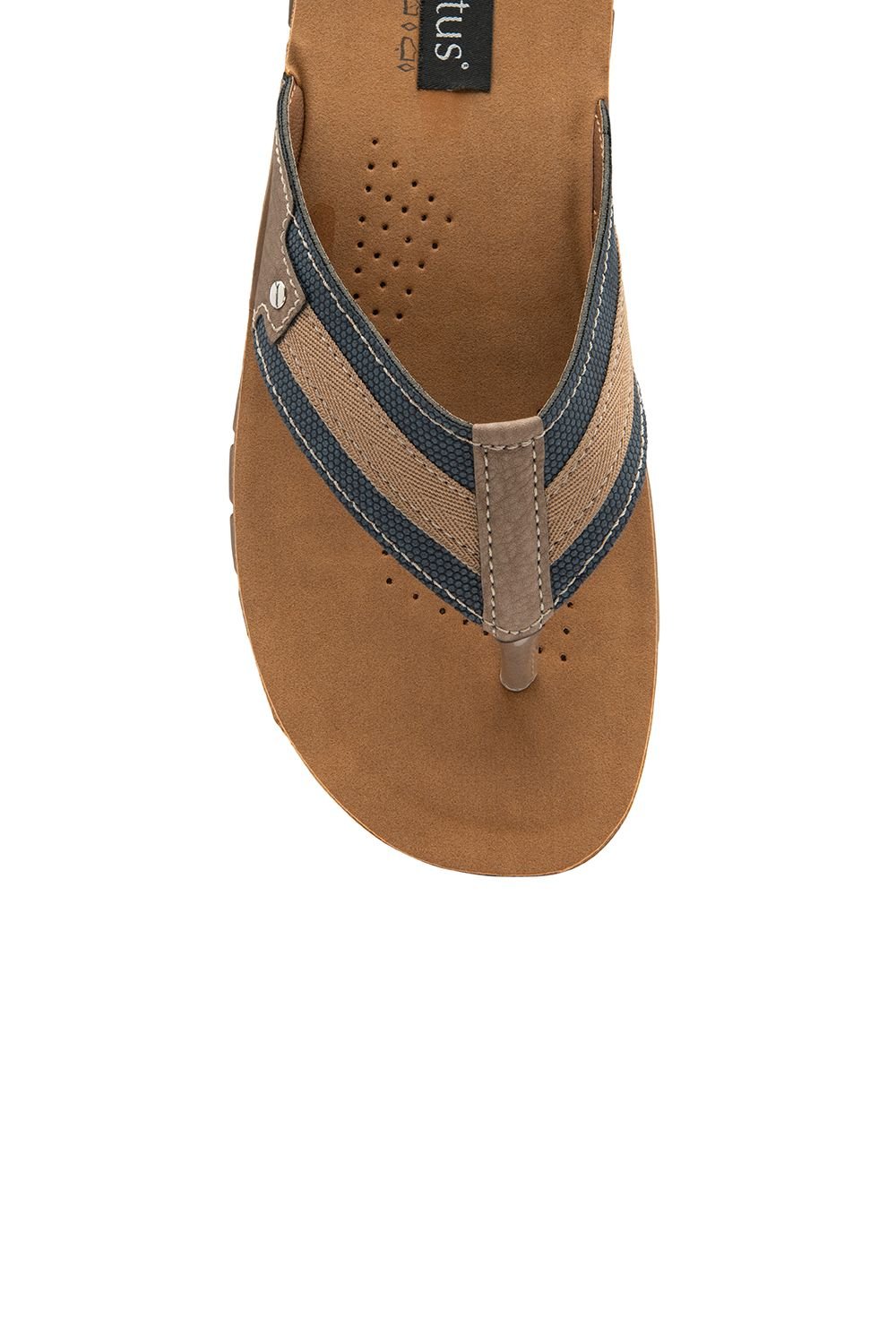 Lotus Lotus Men's 'Ian' Toe-Post Mule Sandals in Blue - 4