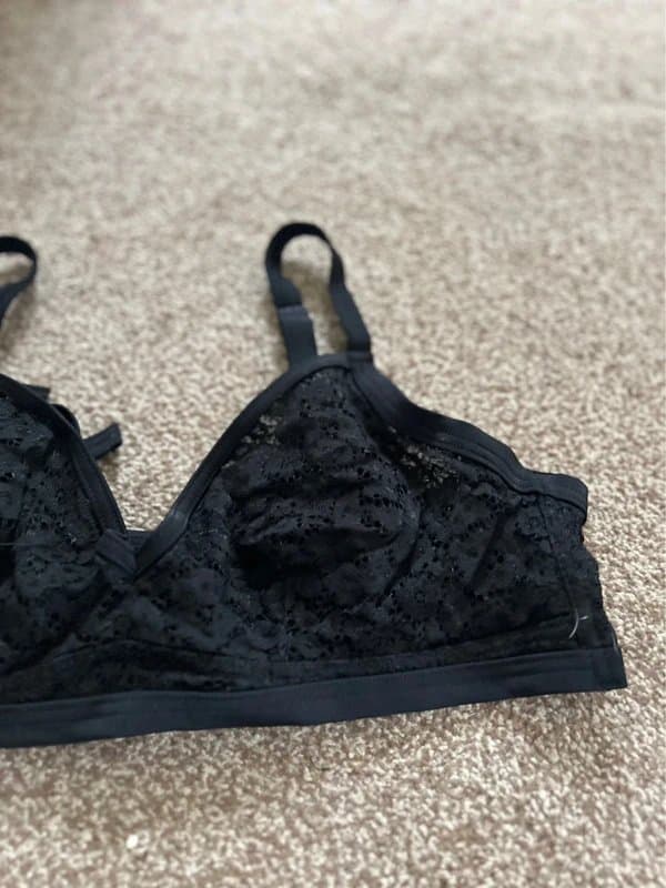ASOS ASOS swim lace black tie back bikini top. Size 32G. RRP £30