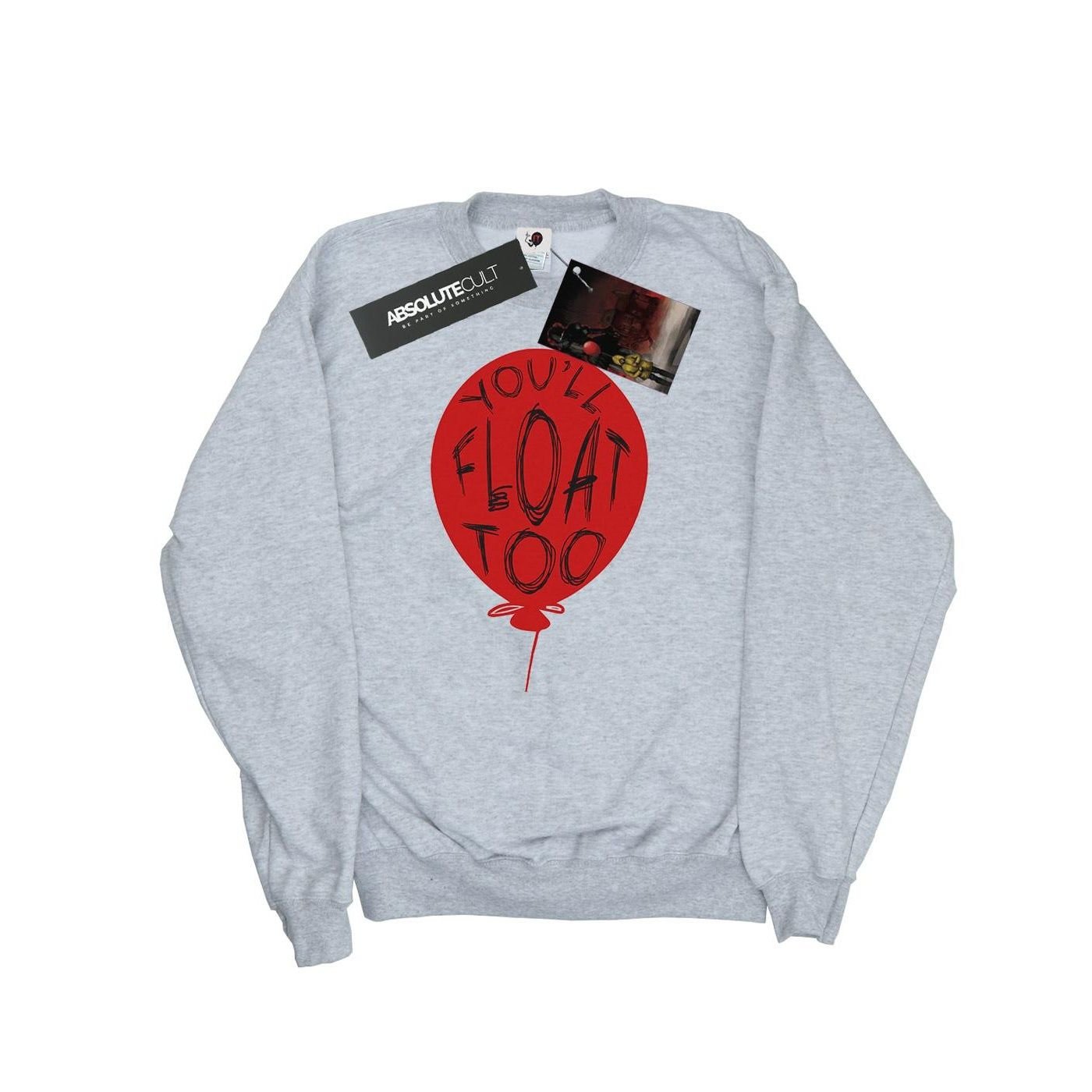 IT IT Men's Pennywise You´ll Float Too Sweatshirt in Grey - 2