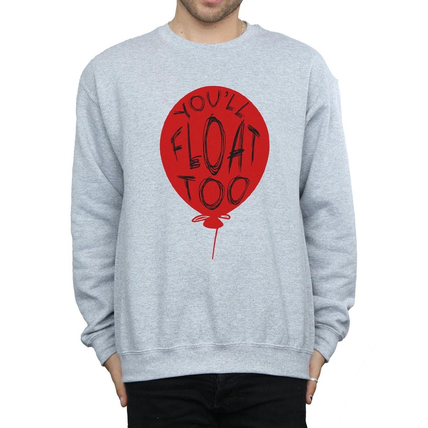 IT IT Men's Pennywise You´ll Float Too Sweatshirt in Grey - 3