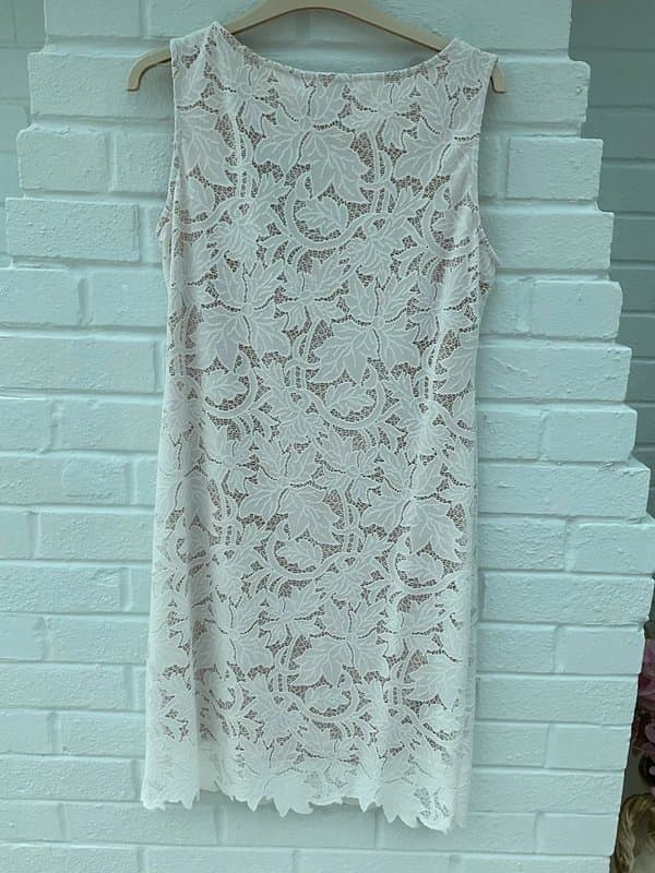 Wallis Cream lace dress size 10