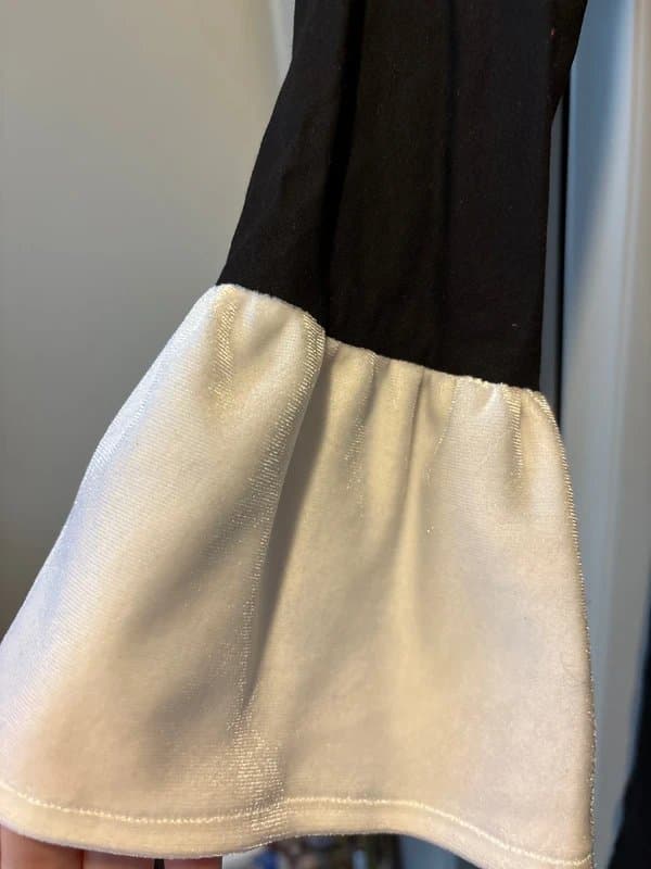 ASOS Asos Luxe black dress with velvet bows