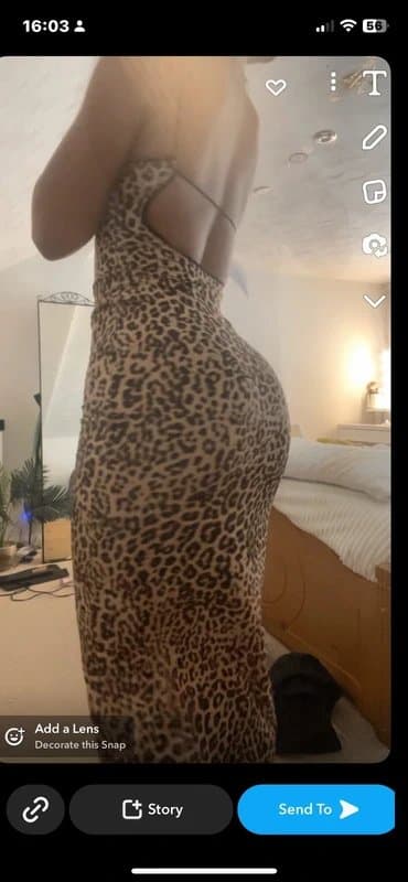 Bershka leopard print midi dress