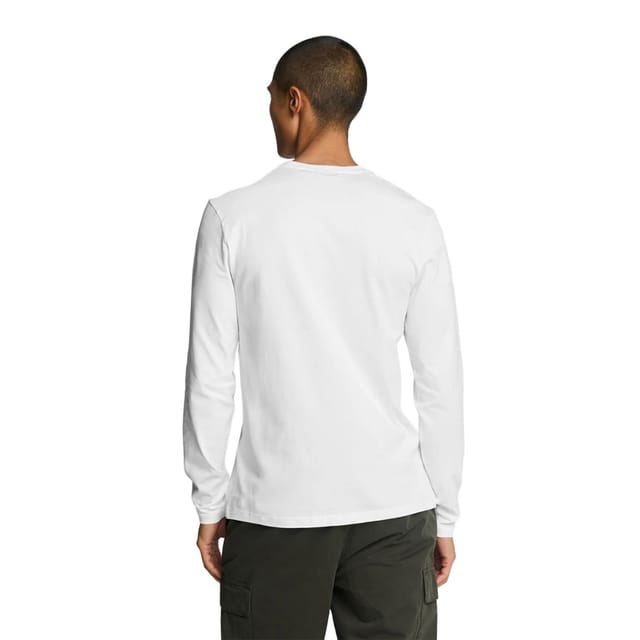 Lyle & Scott Lyle & Scott Men's Plain Long-Sleeved T-Shirt in White - 2