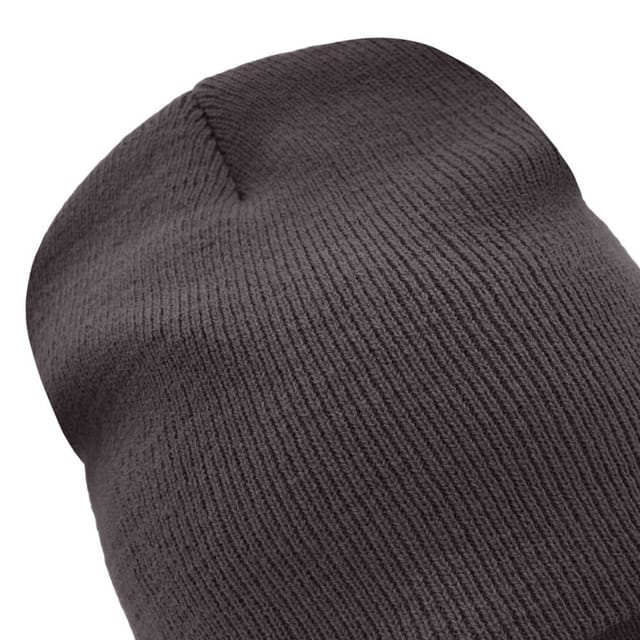 Myrtle Beach Myrtle Beach Men's Knitted Beanie in Dark Grey - 2
