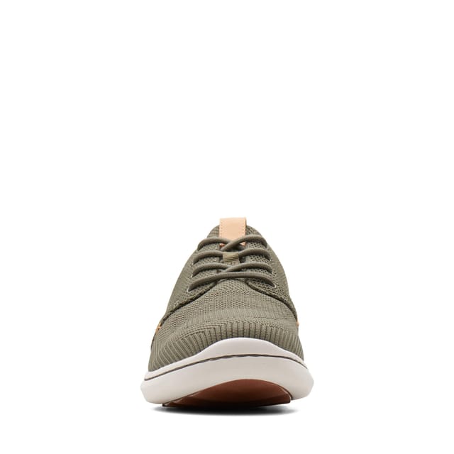 Clarks Clarks Men's Step Urban Mix Khaki Trainers in Green - 3