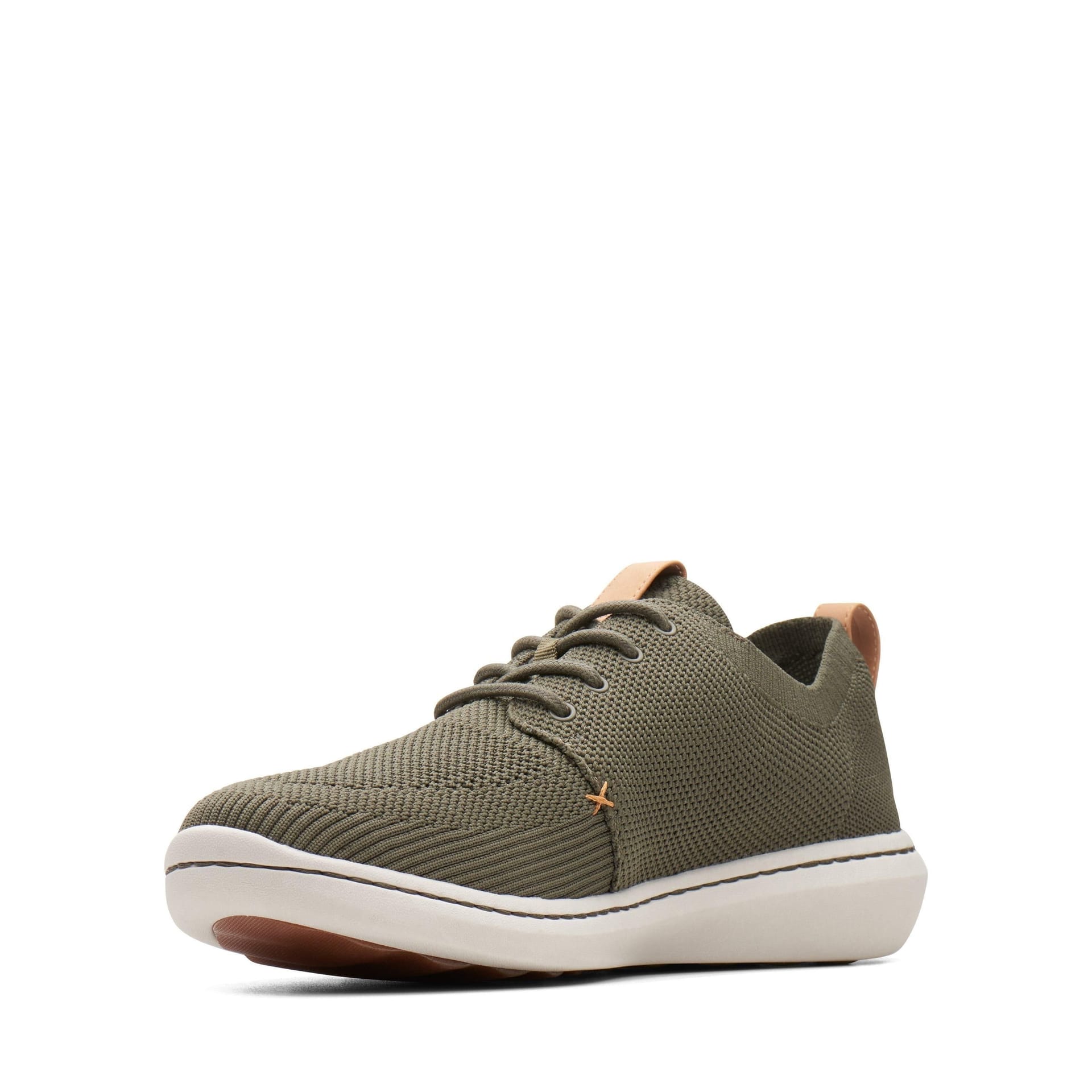Clarks Clarks Men's Step Urban Mix Khaki Trainers in Green - 4
