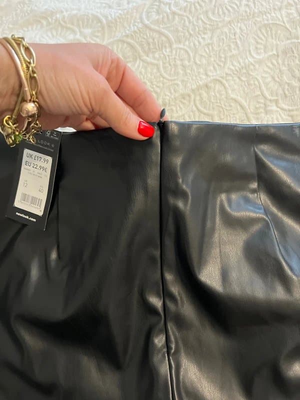 New Look New look faux leather mini skirt size 12