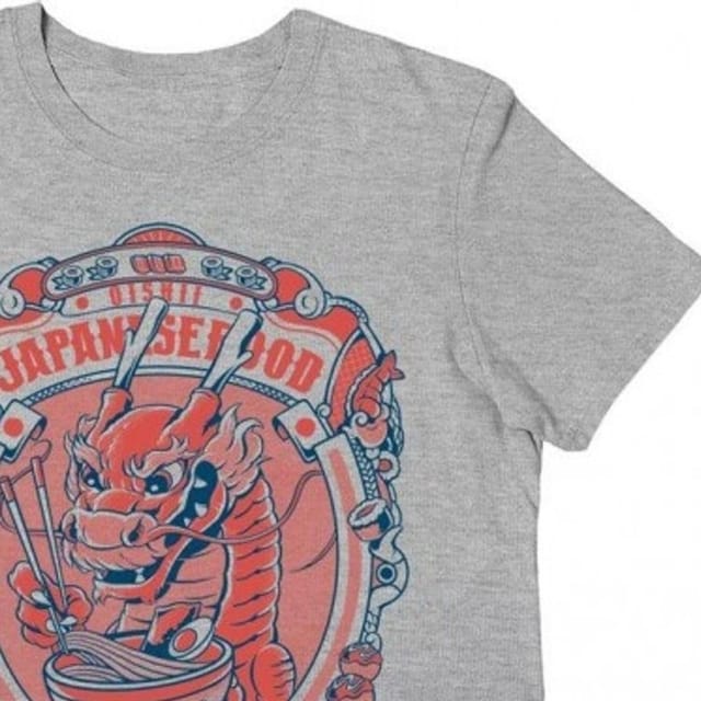 Ilustrata Ilustrata Men's Food Club T-Shirt in Grey - 2