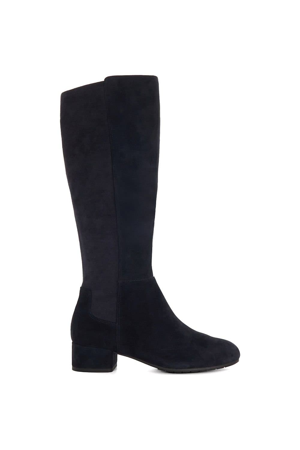 Dune London Dune London Women's Wide Fit 'Tayla' Suede Knee High Boots in Blue