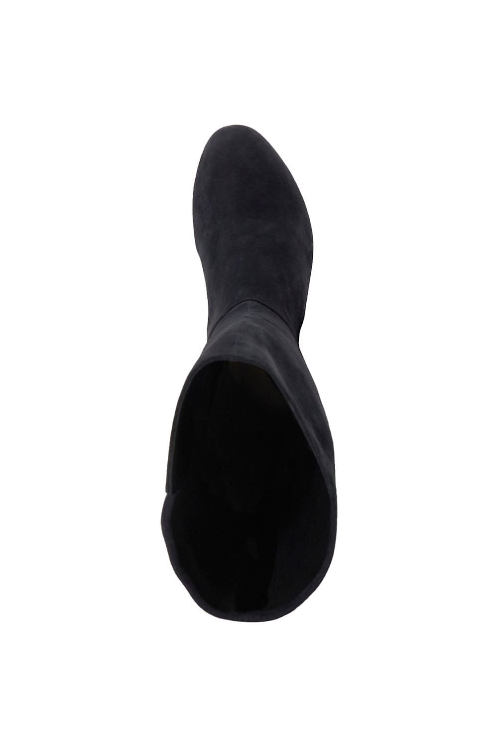 Dune London Dune London Women's Wide Fit 'Tayla' Suede Knee High Boots in Blue - 4