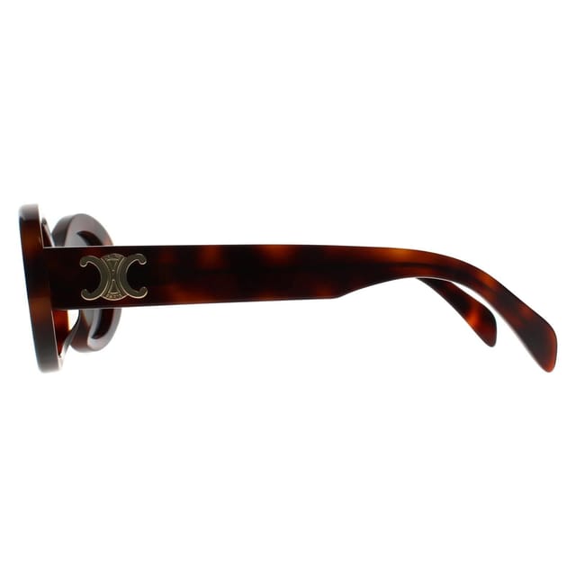 Celine Celine Women's Oval Shiny Havana Grey CL40194U Triomphe in Brown - 3