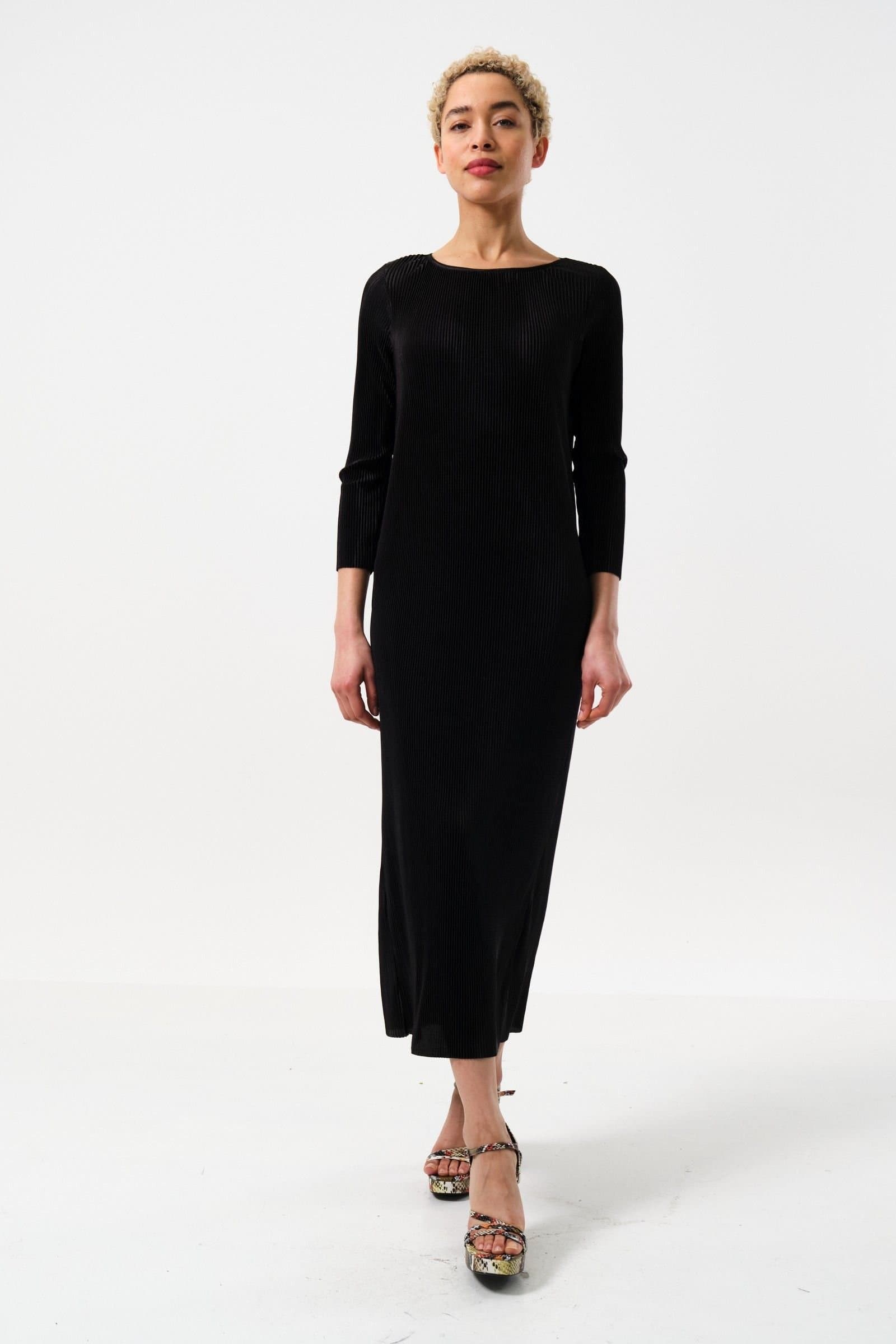 Louche Louche Women's Joeva Pleated Midi Dress - Black