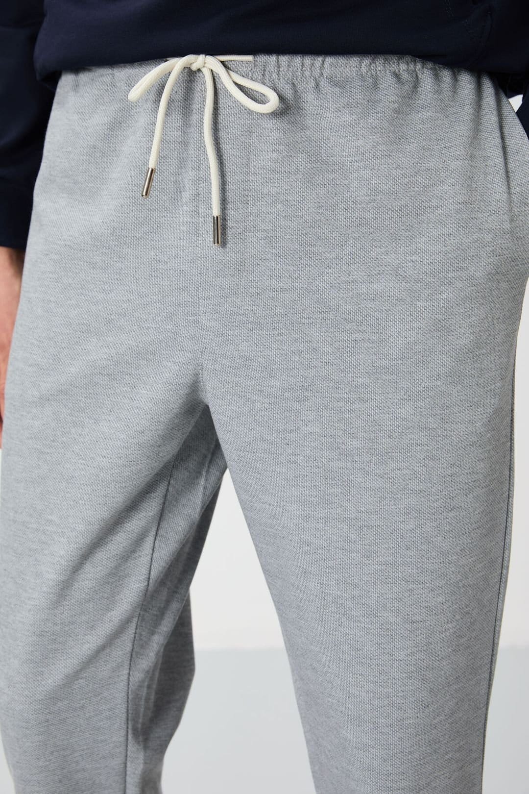 Tommy Life Tommy Life Men's Regular Fit Fleece Sweatpants in Dark Grey - 4
