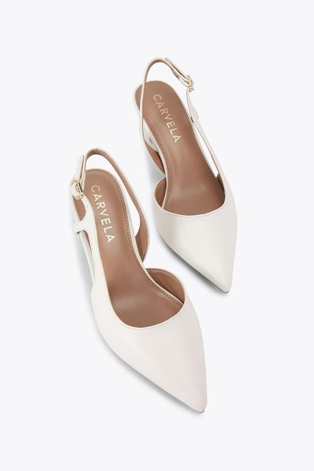 Carvela Carvela Women's 'Alina Sling' Heels in Cream - 2