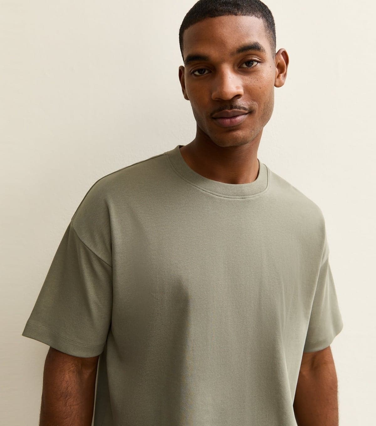 New Look New Look Khaki Heavyweight Jersey T-Shirt